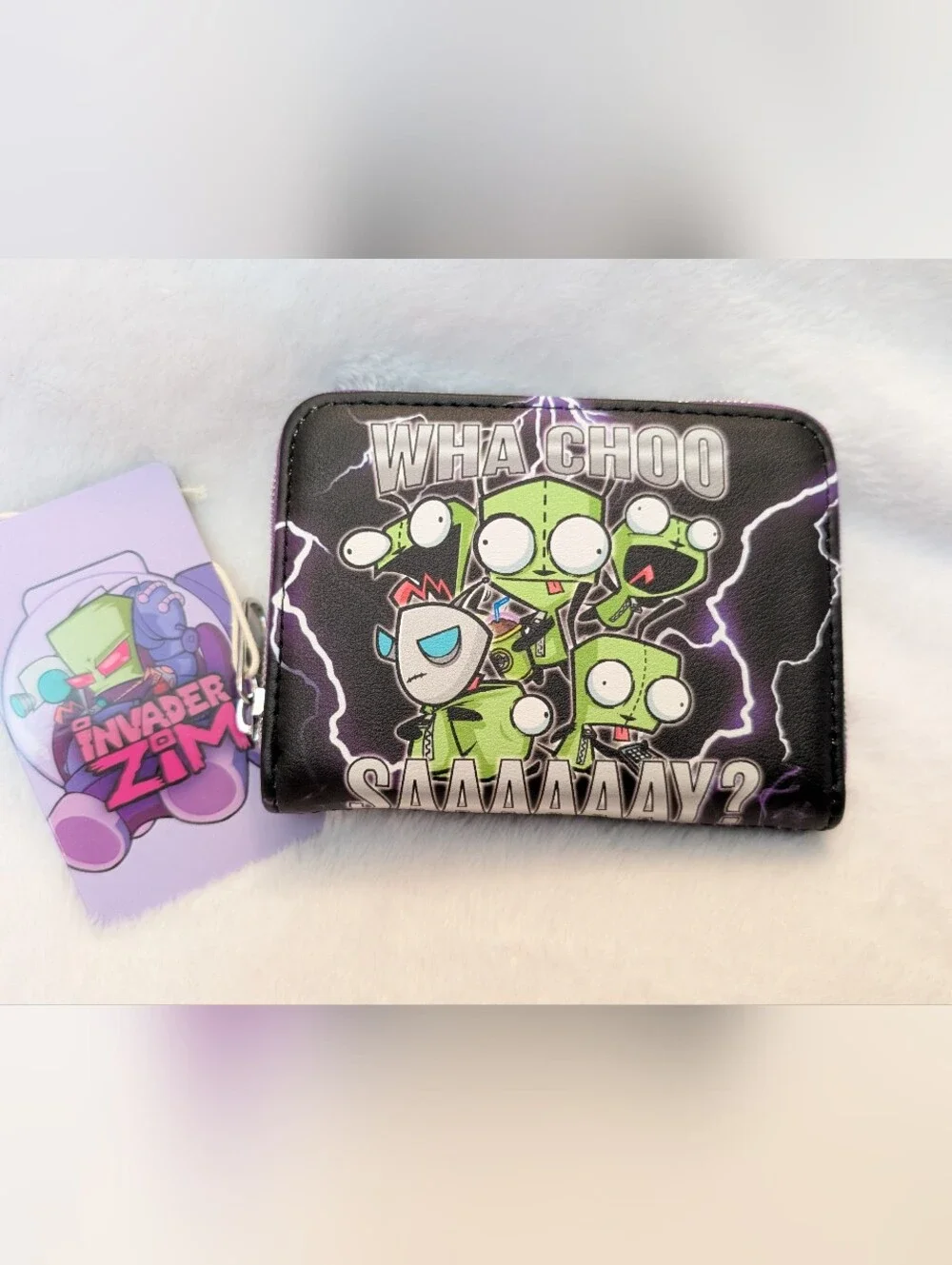 Low Start 🔥 loungefly invader zim Zip Wallet New With Tags - Picture 1 of 4